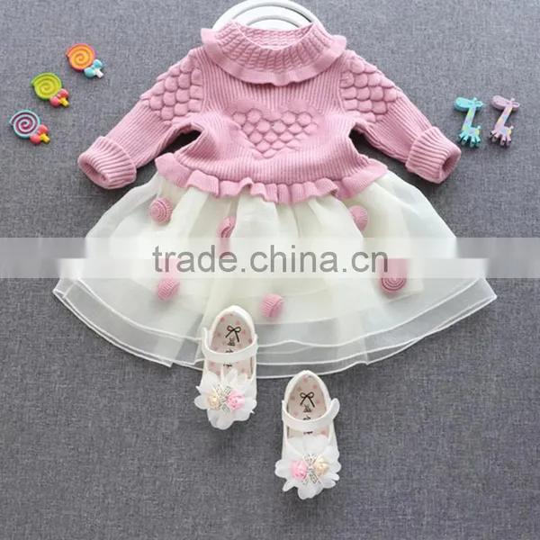 Christmas Dresses Children Red Sweaters Skirts for Kids XMAS BABY RED SWEATERS DRESSES CUTE DRESSES GOOD QUALITY photo-3