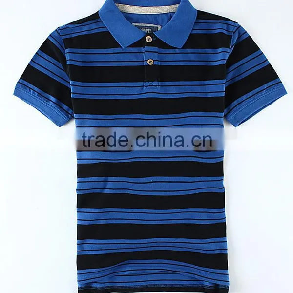 Men's Wear Striped Cotton Polo Shirt
