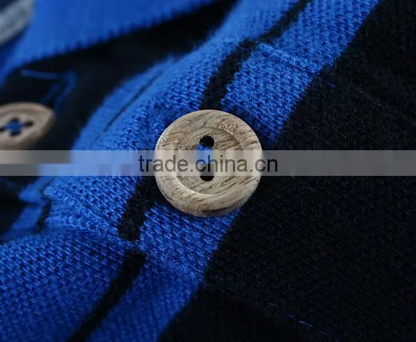 Custom Yarn Dyed Stripe Polo Shirt Manufacturer photo-5