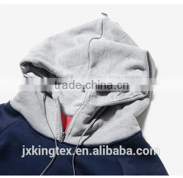 2018 Thick Material Hoodies for Men Solid Color Men Hoodies Contrast Hat Spring Casual Loose Hoodie Men Hooded Sweatshirt Sports photo-2