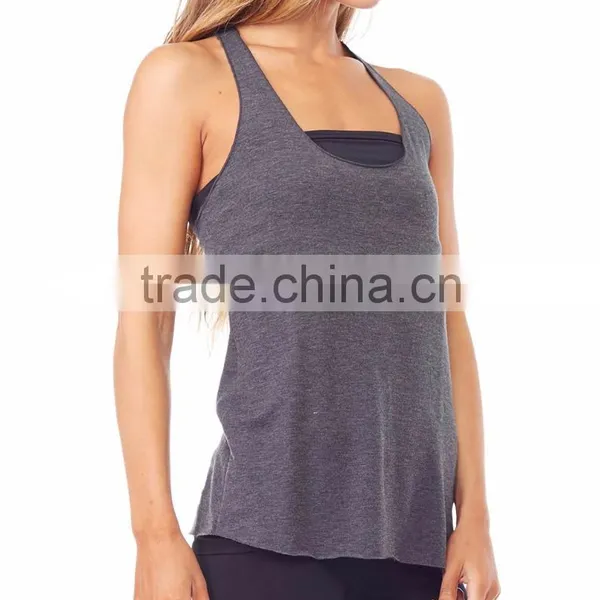 New Fashionable Breathable Organic Yoga Stringer Vest photo-6