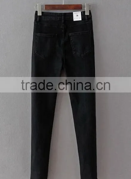 Runwaylover EY0623P 2017 Women Fashion Vintage Hole Denim Jeans photo-4