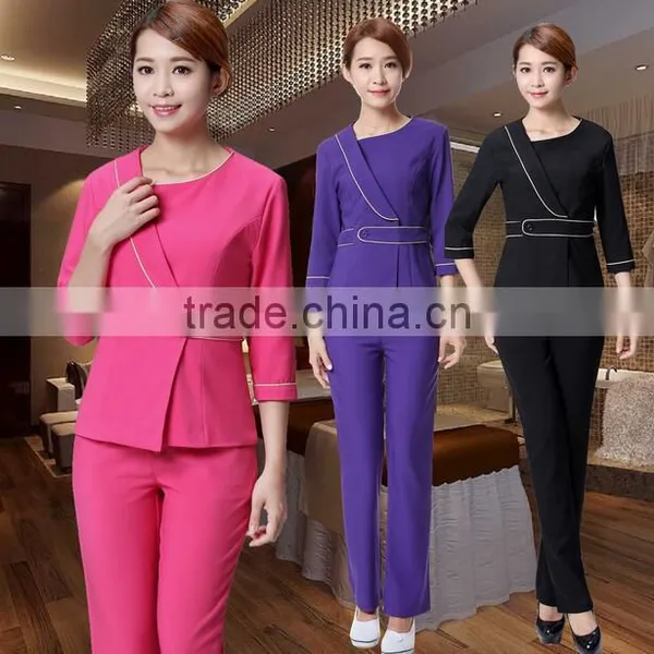 Fashion Design Wholesale Price Spa Beauty Workwear Uniform photo-4