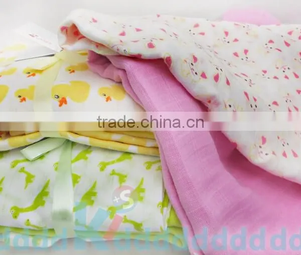 3 Groups You Can Choose ,100% Cotton Muslin Swaddle Blanket photo-3