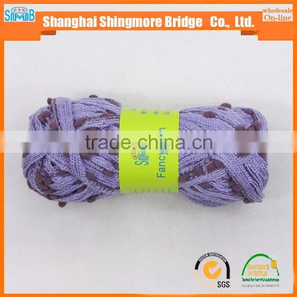 China Factory Wholesale Acrylic Polyester Blended Fancy Yarn Used for Knitting Scarf photo-2