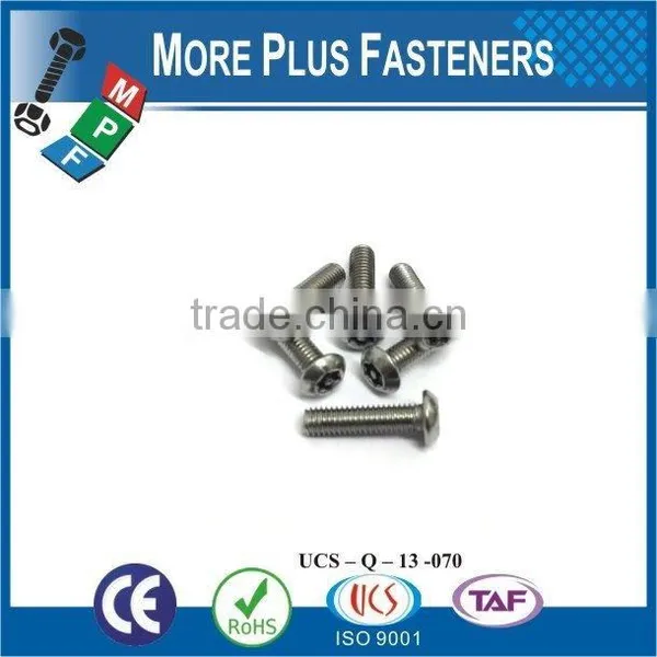 Made in Taiwan High Quality Pin Torx Drive Button Head Self Tapping Screw photo-6