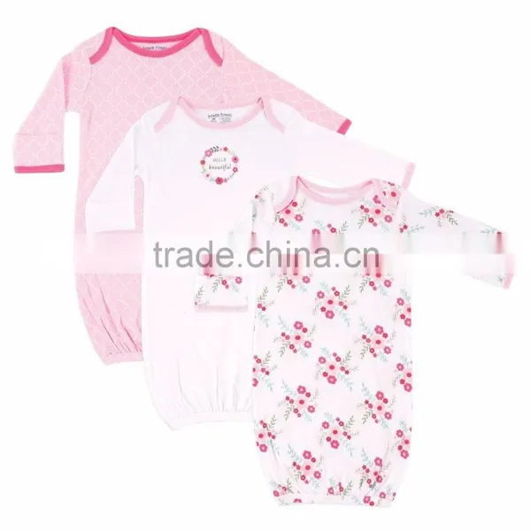 Newborn Gown and hat set