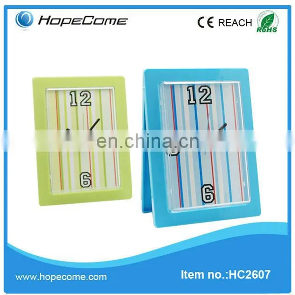 (HC2607) Clip Plastic Unique Desk Clock With Photo Frame Carbon Bicycle Frame China
