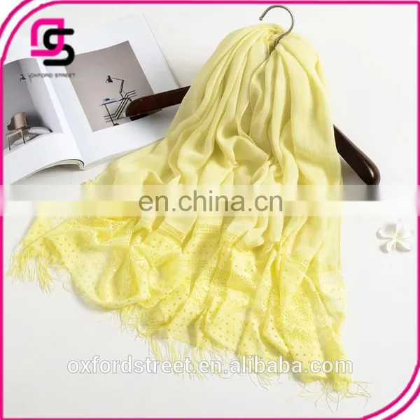 Autumn and Winter Scarf Female Solid Minanma Lace Scarf of Foreign Trade photo-4