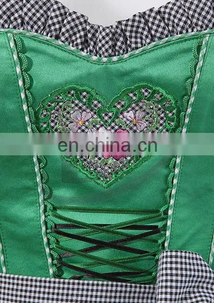 Green Classical Dirndl Trachten German Oktoberfest Bavarian Traditional Dirndl For Women (German Bavaria Dirndls) photo-6