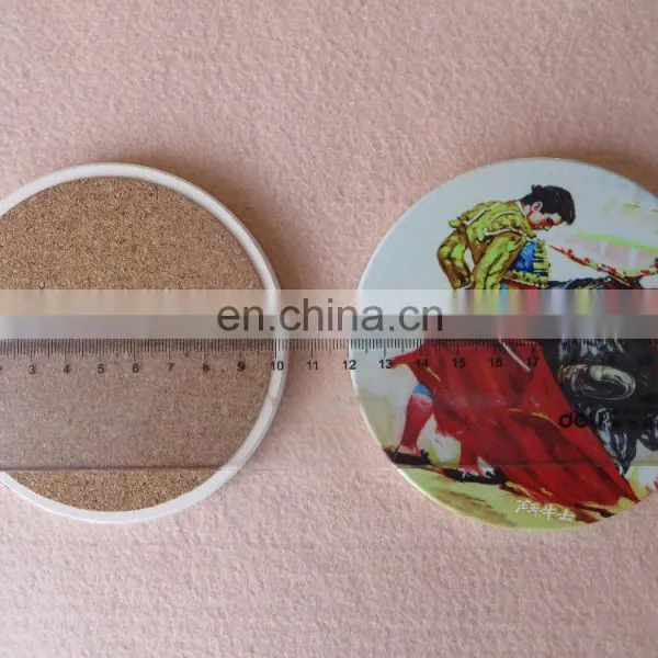 Table Decoration Cork Backed Ceramic Coaster With Sublimation Logo photo-5