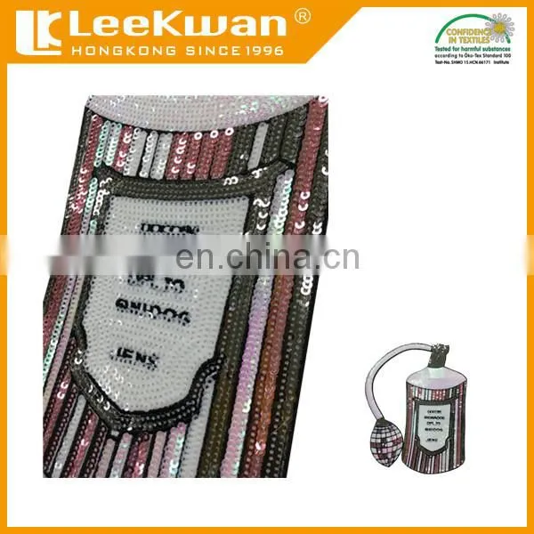 Custom Design Colorful Sequin Embroidery Patch With Laser-cut Border photo-2