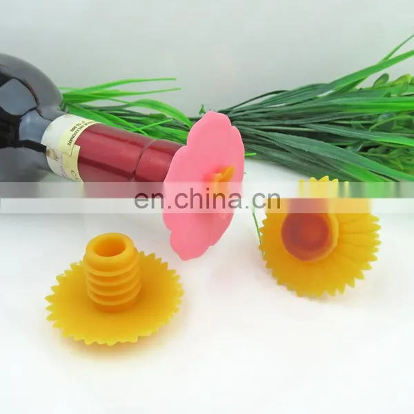 Top Quality Custom Oem Design Flower Shape Unique Style Eco-friendly Silicone Beer Bottle Cap photo-5