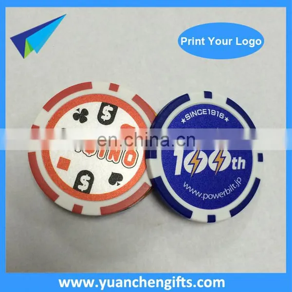 Cheap Printing Casino Poker Chips Golf Ball Marker With Custom Logo photo-4