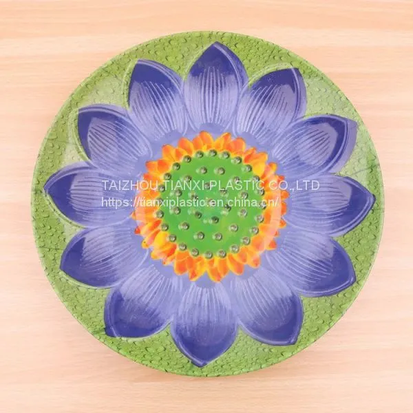 TX07 PLASTIC 3D SUNFLOWER PLATE IML PLATE FOOD TRAY CHEAP PLATE BEAUTIFUL PLATE photo-4