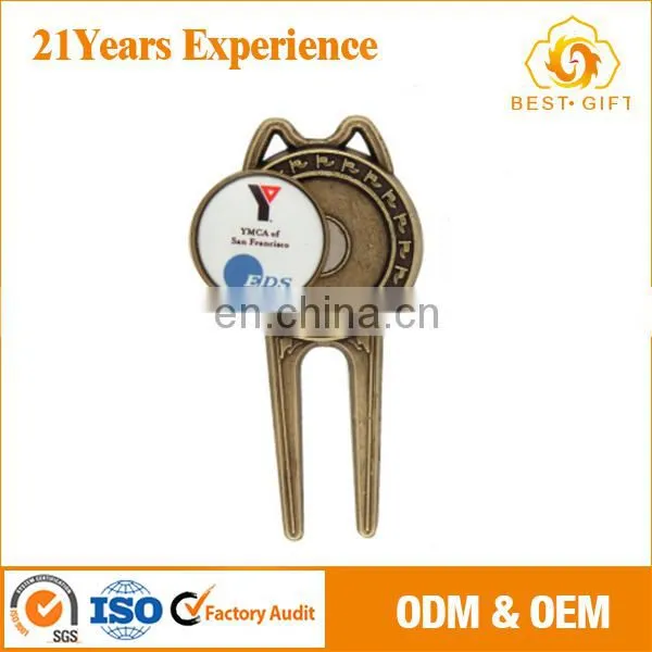 High Quality Eco-friendly Golf Repair Tool With 3/4 Ball Marker Set photo-4