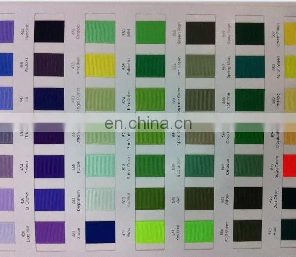 Grossgrain Ribbon Color Chart for Garment photo-2