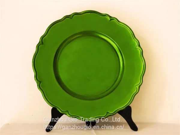 Christmas Plate Plastic Charger Plate Made in China YF-60041