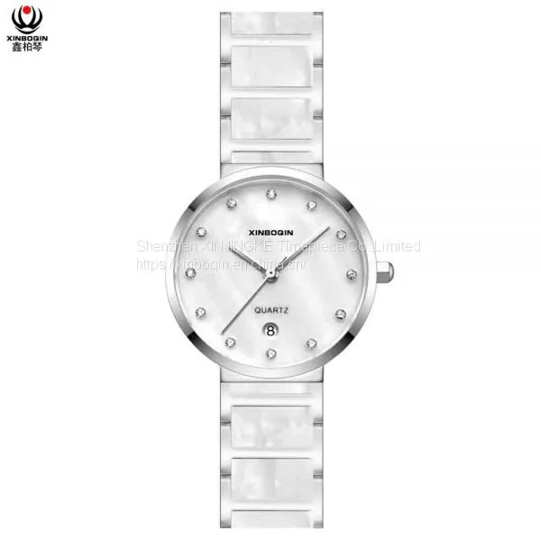 XINBOQIN Factory Original Brand Luxury Custom LOGO Latest Model Quartz Waterproof Acetate Women's Watch photo-3