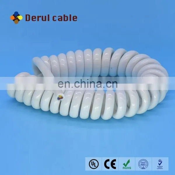 Elastomeric Power Cables Retractable Coil Cable Spiral Coiled Cable photo-2