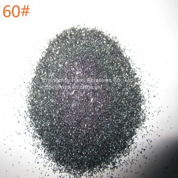 60# High Quality Black Silicon Carbide for Sandblasting photo-2