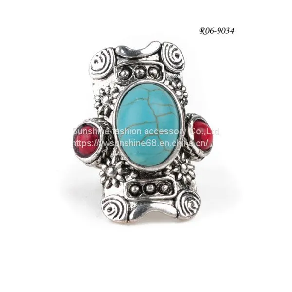 Rhinestone R06-9034 Resin Rings Rhinestone Ring Set photo-2