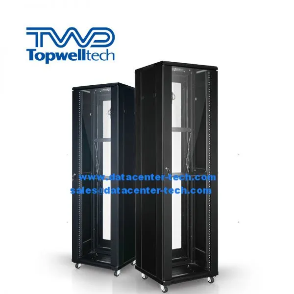 19 Inch Server Cabinet Data Center Telecom Standard Floor Standing Network Server Rack photo-3