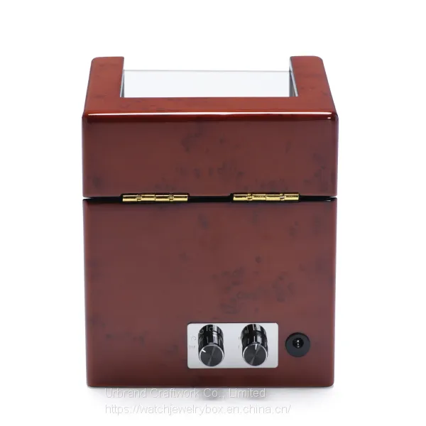 Wholesale Clamshell Wooden Automation Watch Winder High-grade Mechanical Watch Packaging Box Display Box photo-3