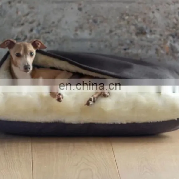 Dog Bed Pet Cushion Crate Mat,Washable Pet Bed for Medium Large Dogs With Blanket photo-3