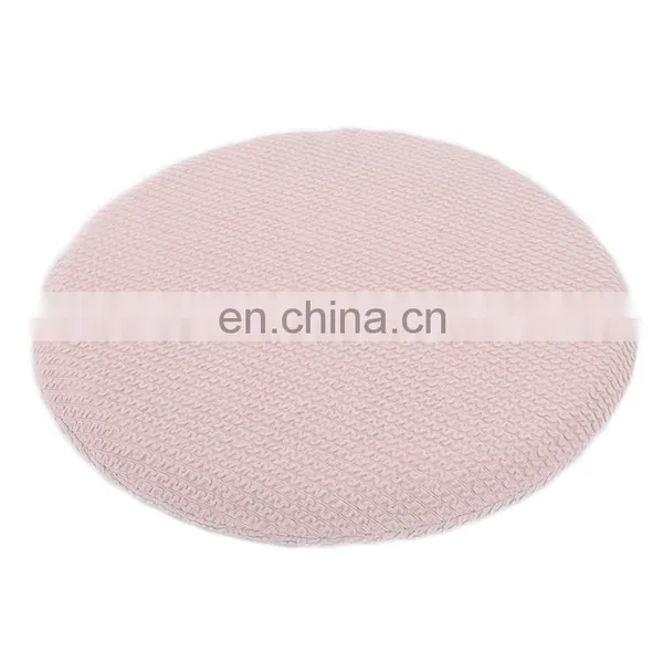 Custom Pink Chair Pad Round Stool Cushions Round Rattan Outdoor Home Chair Seat Cushion With Memory Foam Filling photo-3