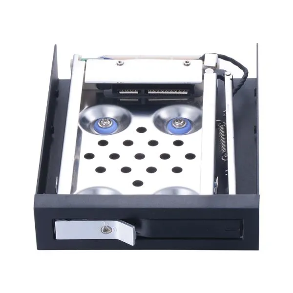 Unestech ST2511 2.5in SATA Anti-vibration Tray-less SSD Hdd Mobile Rack for 3.5in Floppy Drive Enclosure
