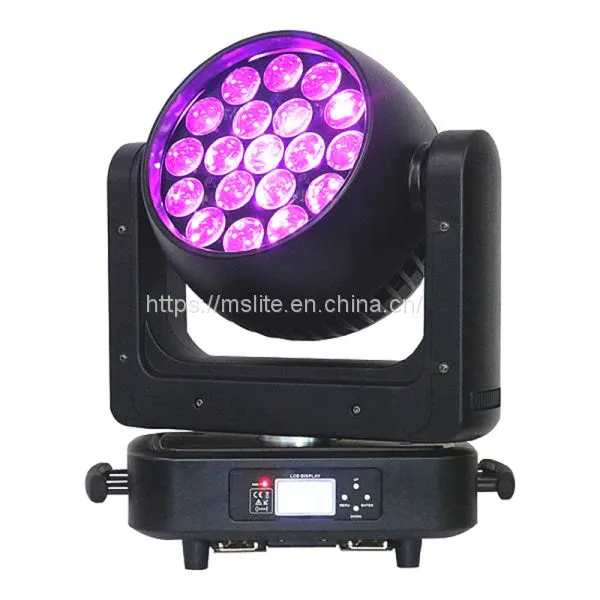 19X25w Rgbw 4in1 Wash Zoom Led Moving Head Light Wedding Party photo-4