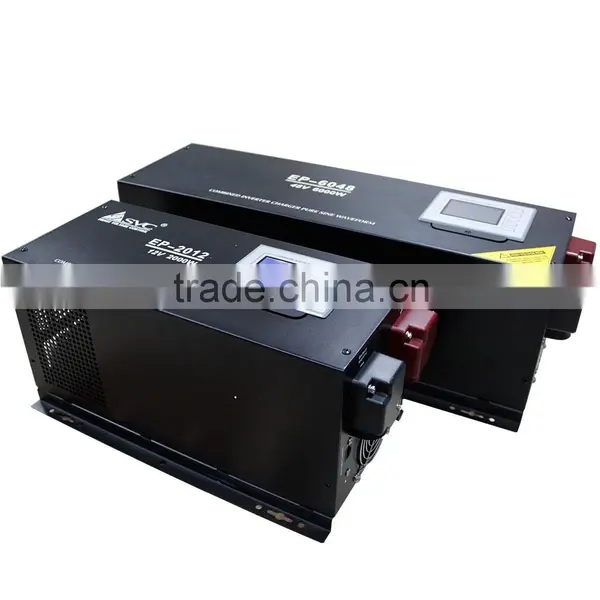 2KW Combined Charger Pure Sine Wave CPU LCD 12/24/48V Off Grid Solar Inverter photo-2