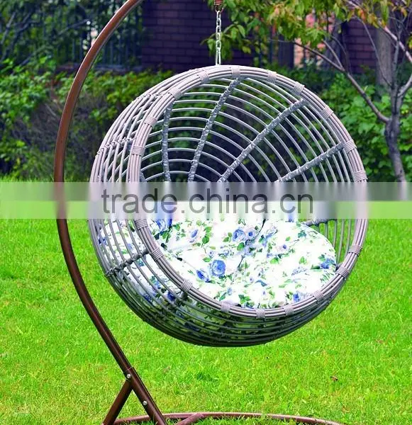 Modern UV Resistant and Waterproof Outdoor Furniture and Wood Material PE Rattan Swing Chair PRC14845 photo-5