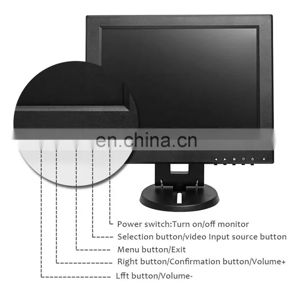 12 Inch Touch Screen Monitor 800X600 Lcd Ips Industrial Small Vga Video Display Store Touch Screen Monitor photo-4