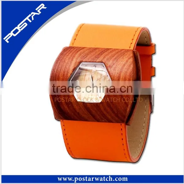 2016 Vogue Brand Watch Maker In China Wooden Watches Japan Movement Genuine Leather Strap Quartz Watch