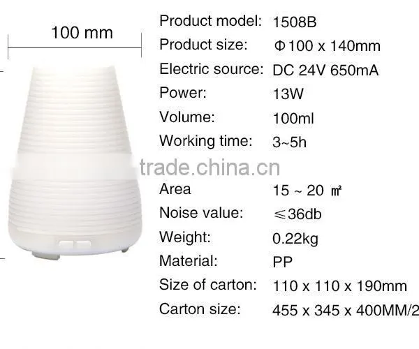 Ultrasonic Cool Mist Humidifier Aromatherapy Oil Diffuser Electric Aroma in Latin photo-3