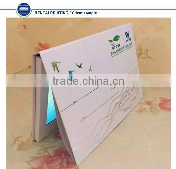 Output Interface Type DVI 2016 China Business Gift Paper Crafts Lcd Video Brochure Card photo-2