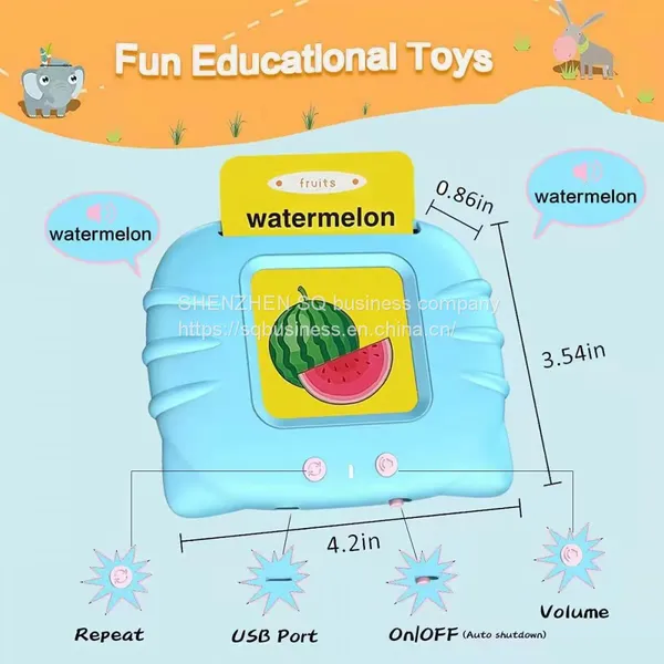 Cognitive Audible Flash Cards English Learning Flashcard Reader Talking Learning Machine for Boys And Girls photo-5