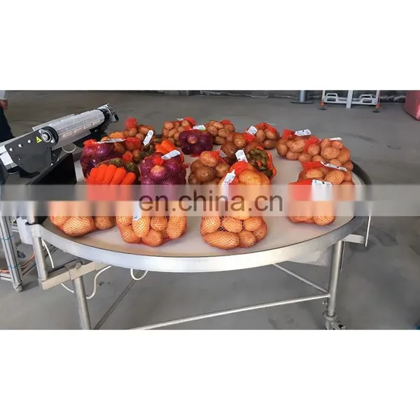 Automatic Orange Citrus Potato Garlic Chill Onion Weighting Counting Nylon Mesh Net Bag Clipping Packing Packaging Machine photo-5