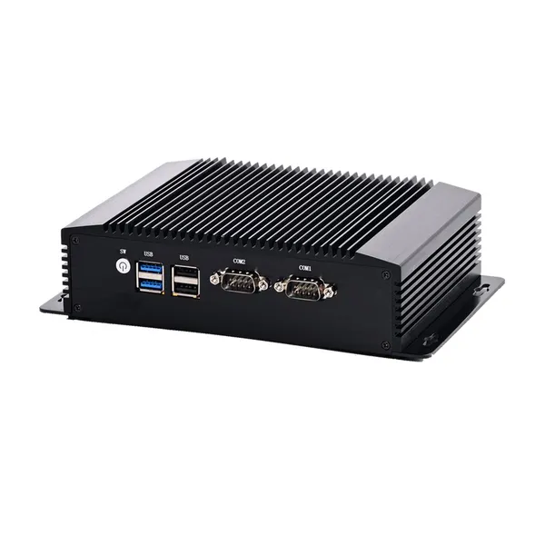 Industrial Mini PC N100 2HDMI 1DP Display 2COM RS232 for AI/Digital Signage/Factory Automation Use photo-2