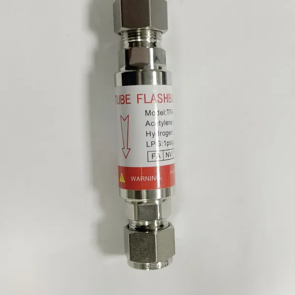 Corrosion Resistant Tube Flame Arrester With Directional Flow Indicator for Hydrogen