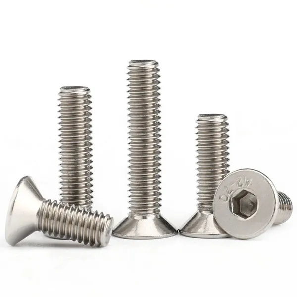 Grade 304 316 Csk Head Hex Slot Machine Screws DIN7991 photo-4
