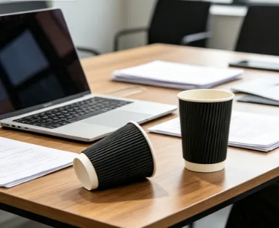 CafeWave Bulk Pack Corrugated Disposable Cups photo-5