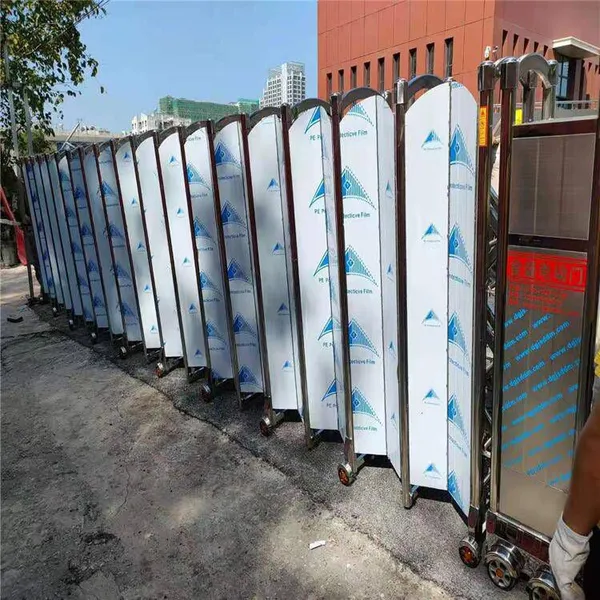 Factory, Construction Site, School Electric Retractable Gates. Manufacturer of Stainless Steel and Aluminum Alloy Retractable Gates for Enterprises and Residential Communities