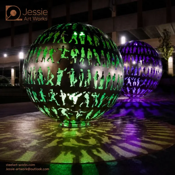 Stainless Steel Art Light Sculpture photo-5