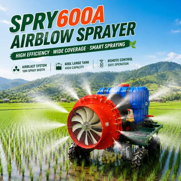 Large Capacity Agricultural Mist Sprayer With 13kW Engine Adjustable Nozzles for Vineyard Farm Crop Protection