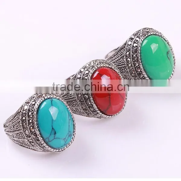 Yiwu Black Spinel Jewelry Single Stone Ring photo-2