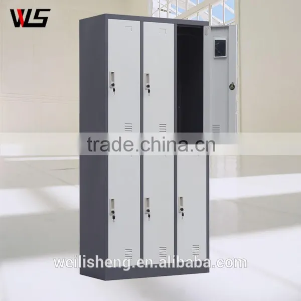 WLS Colorful Design Storage Cabinets 6 Door Steel Shoes Locker photo-6