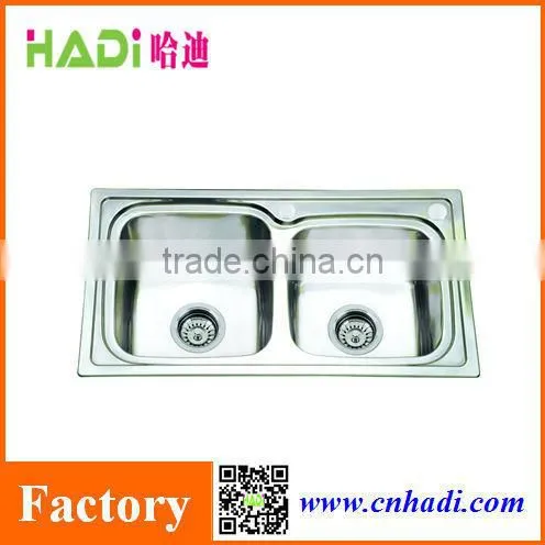 Inset Square Bowl 304 Sus Stainless Steel Sink Sinks HD7239